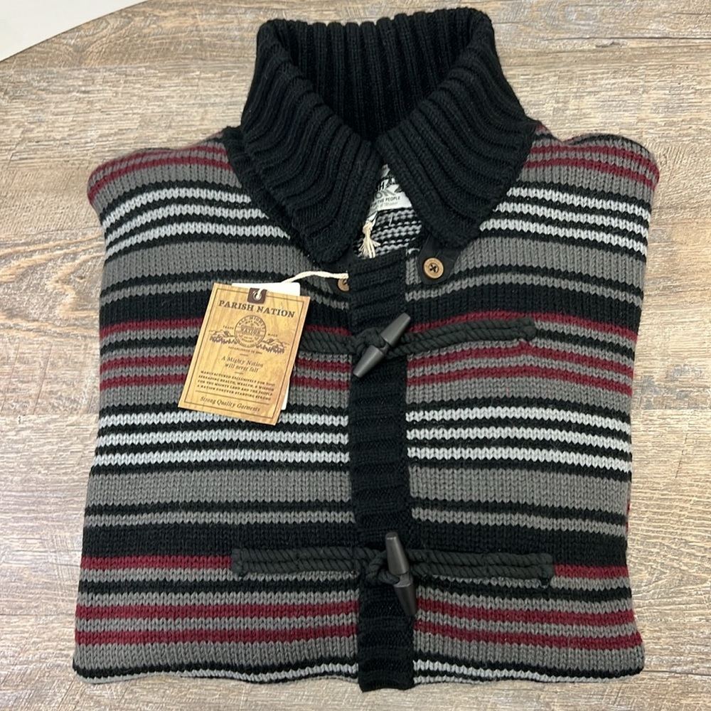 NWT Parish Nation Full Zip & Toggle Cardigan Size 4XL